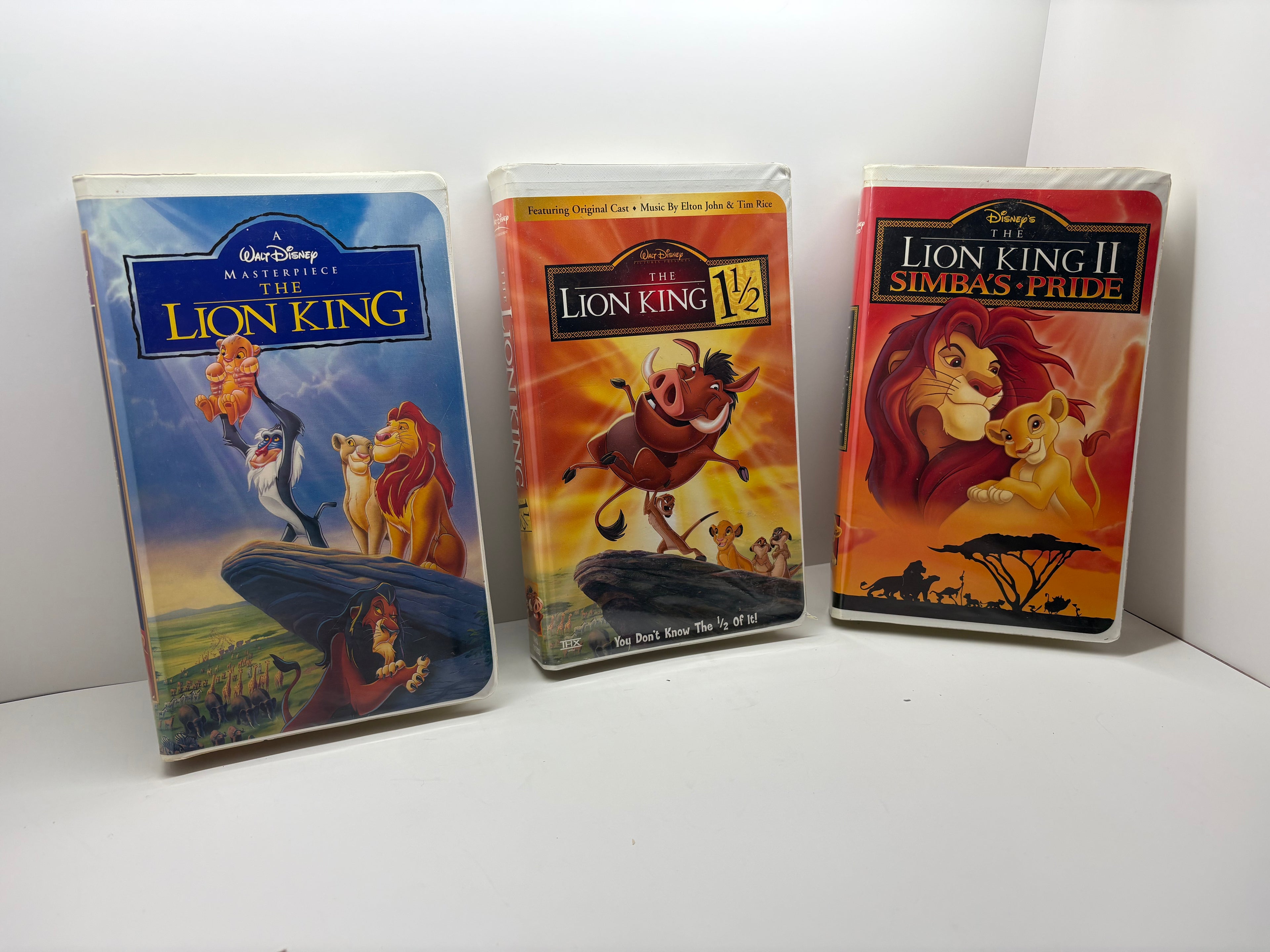 Lion King VHS Trilogy – Disney Bundle (1, 1½, 2) Tested