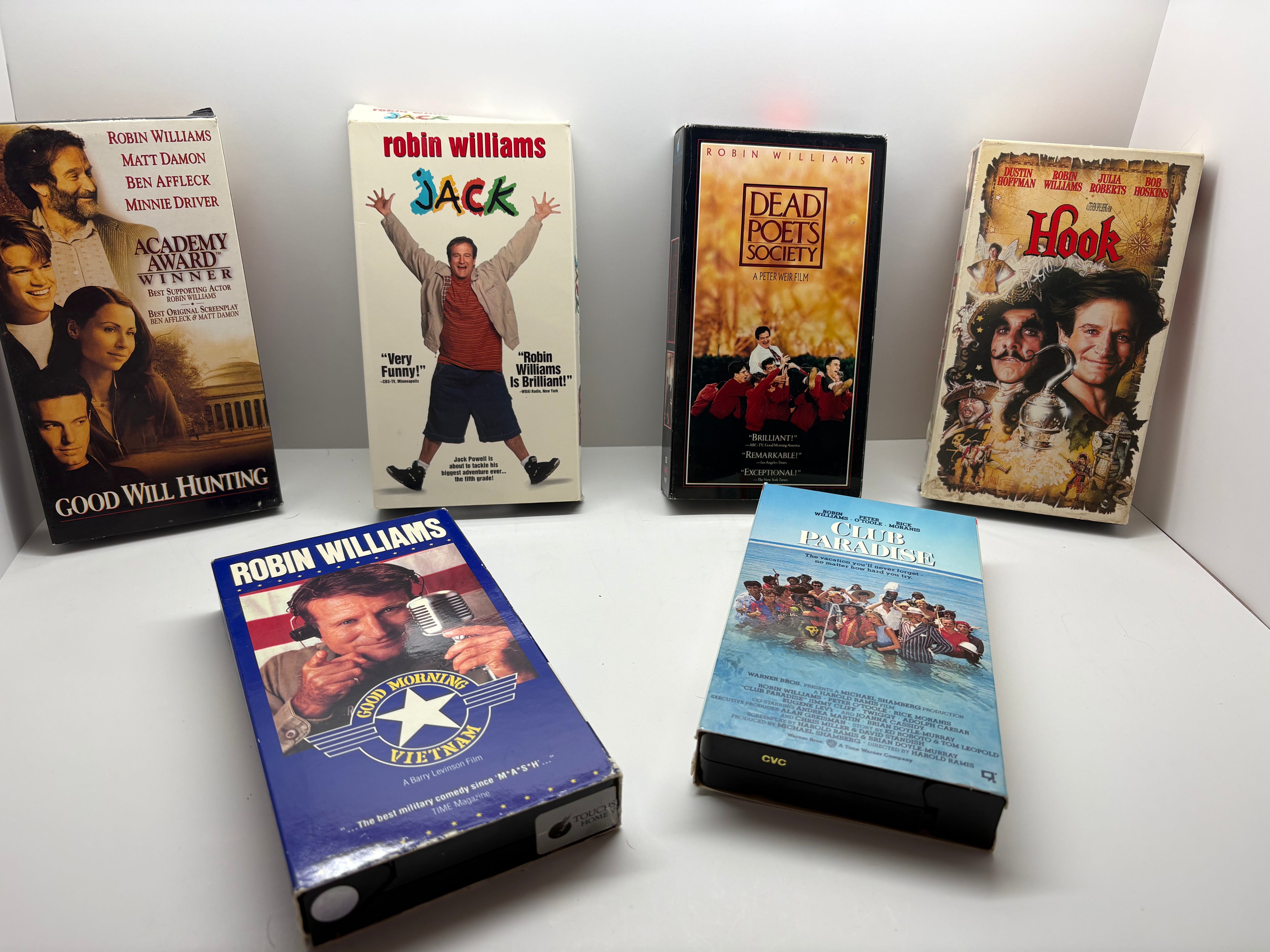 Robin Williams VHS Bundle – Hook, Good Will Hunting + More