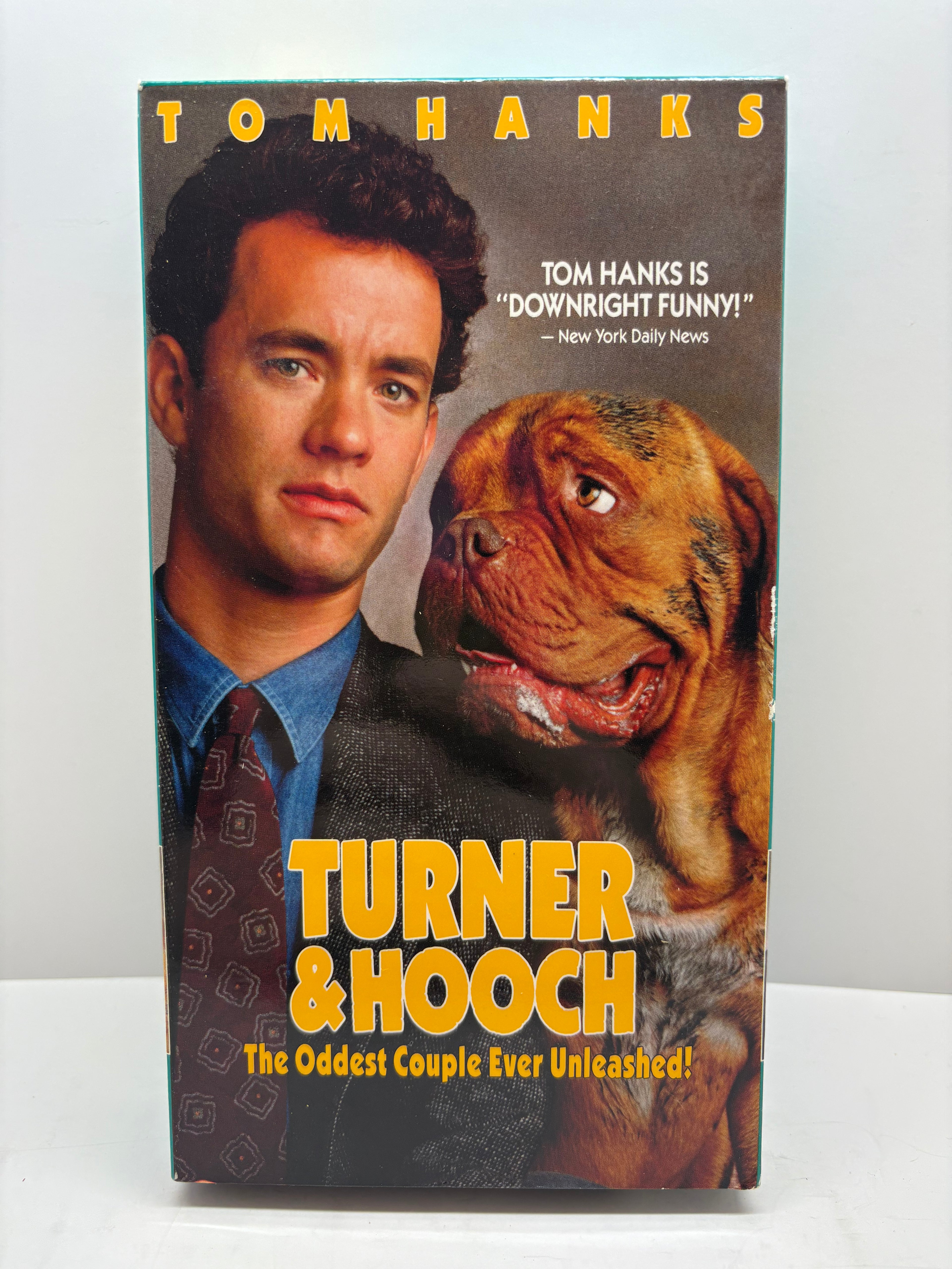Turner & Hooch VHS (1989) - Tom Hanks on Cover - Touchstone Home Video - Great Condition