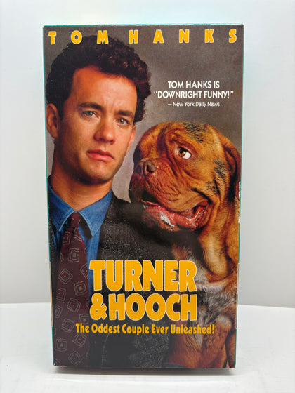 Turner & Hooch VHS (1989) - Tom Hanks on Cover - Touchstone Home Video - Great Condition