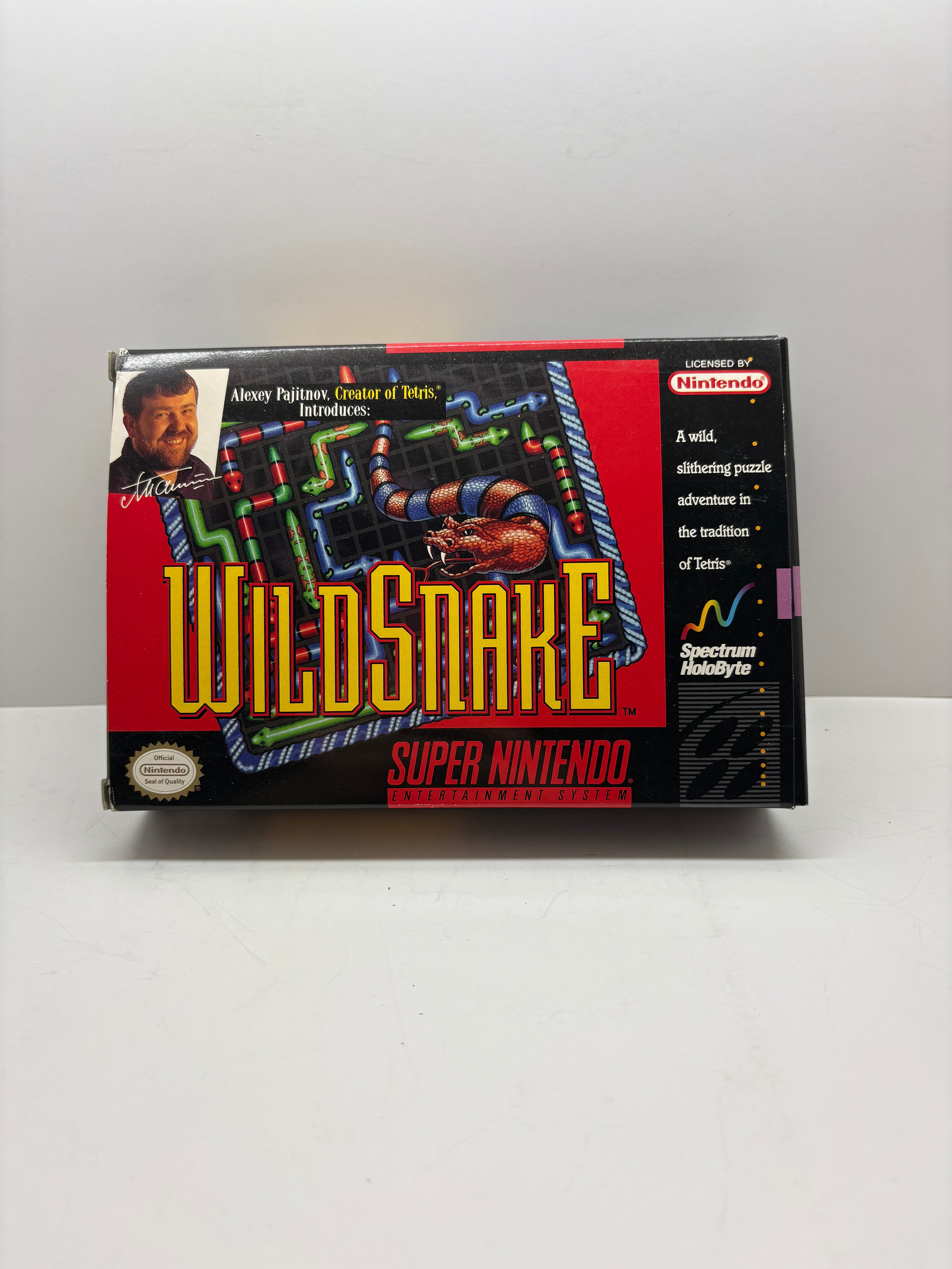 Super Nintendo SNES Bundle - Vegas Stakes + WildSnake CIB Complete with Manuals & Inserts - Great Condition