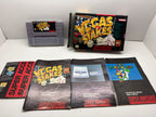 Super Nintendo SNES Bundle - Vegas Stakes + WildSnake CIB Complete with Manuals & Inserts - Great Condition