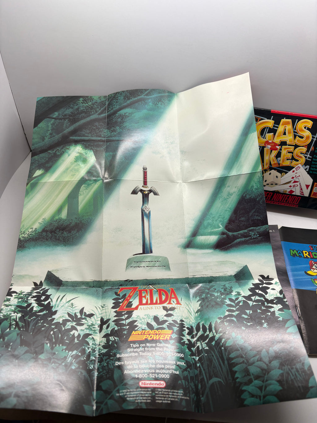 Super Nintendo SNES Bundle - Vegas Stakes + WildSnake CIB Complete with Manuals & Inserts - Great Condition