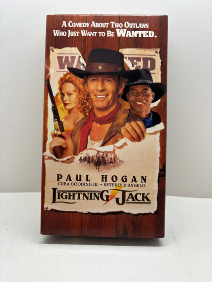 Lightning Jack VHS (1994) - Paul Hogan, Cuba Gooding Jr. - Western Comedy - Good Condition TESTED