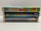 Kids VHS Bundle – Quest for Camelot, Cats & Dogs, Swan Princess (3 Tapes) tested