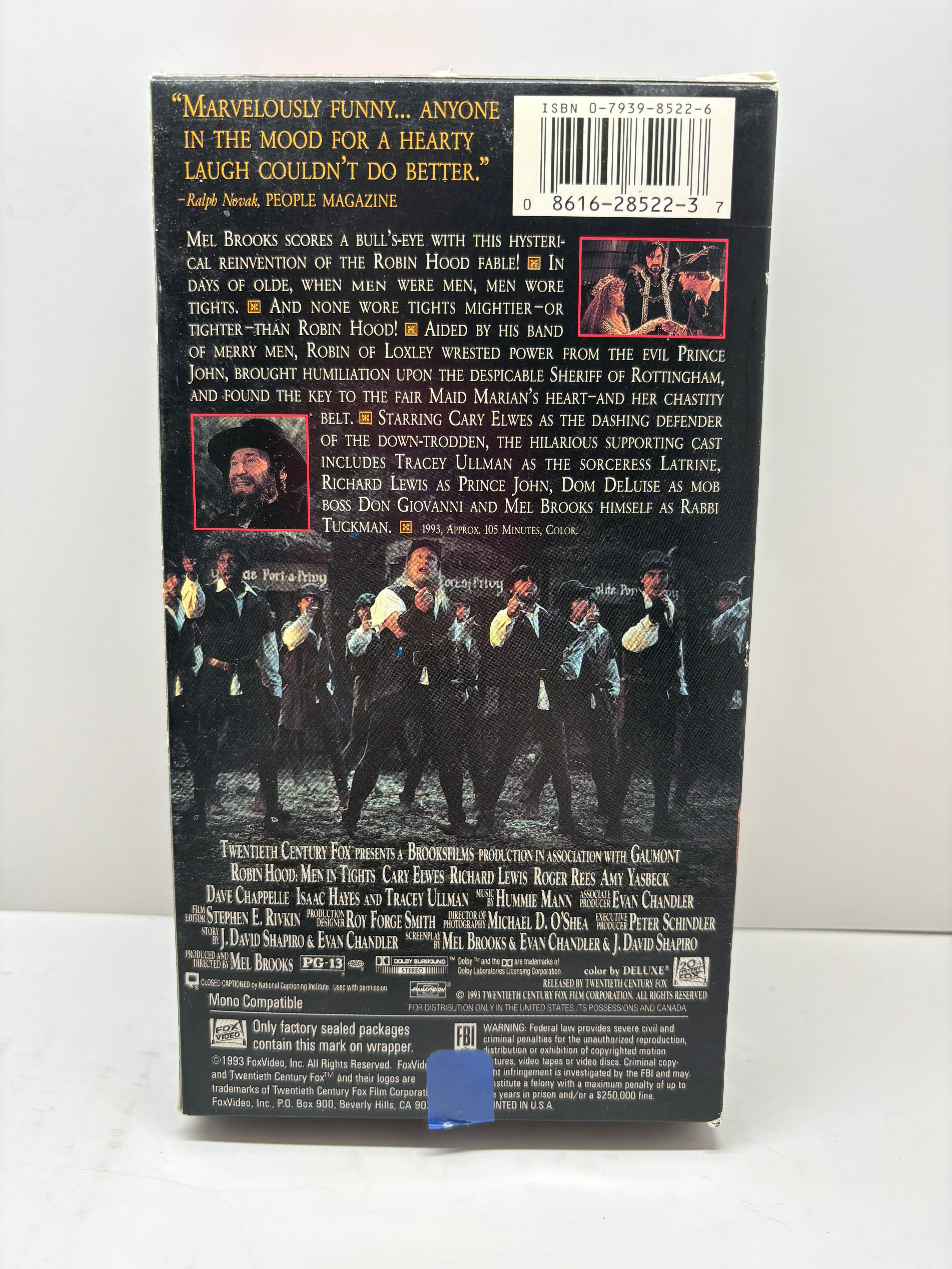Robin Hood: Men in Tights (VHS, 1994) TESTED