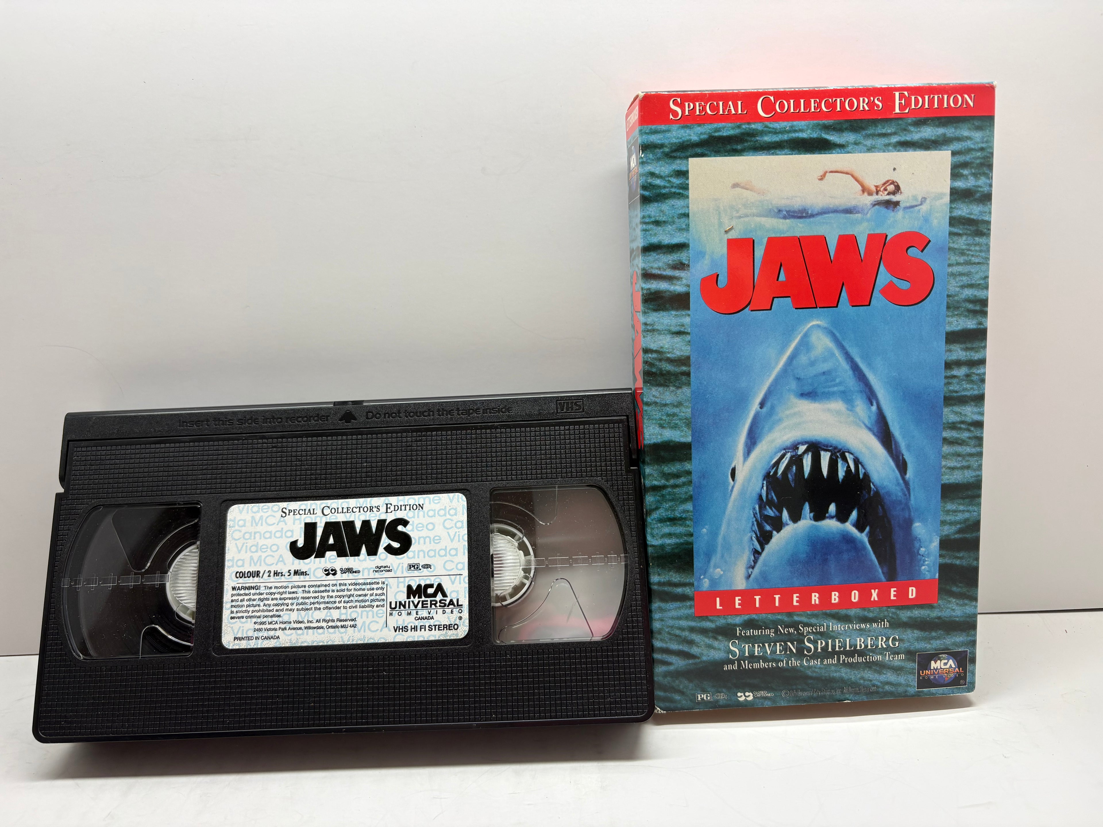 Jaws (VHS Tape 1995 MCA Special Collector's Edition Letterboxed) CULT HORROR