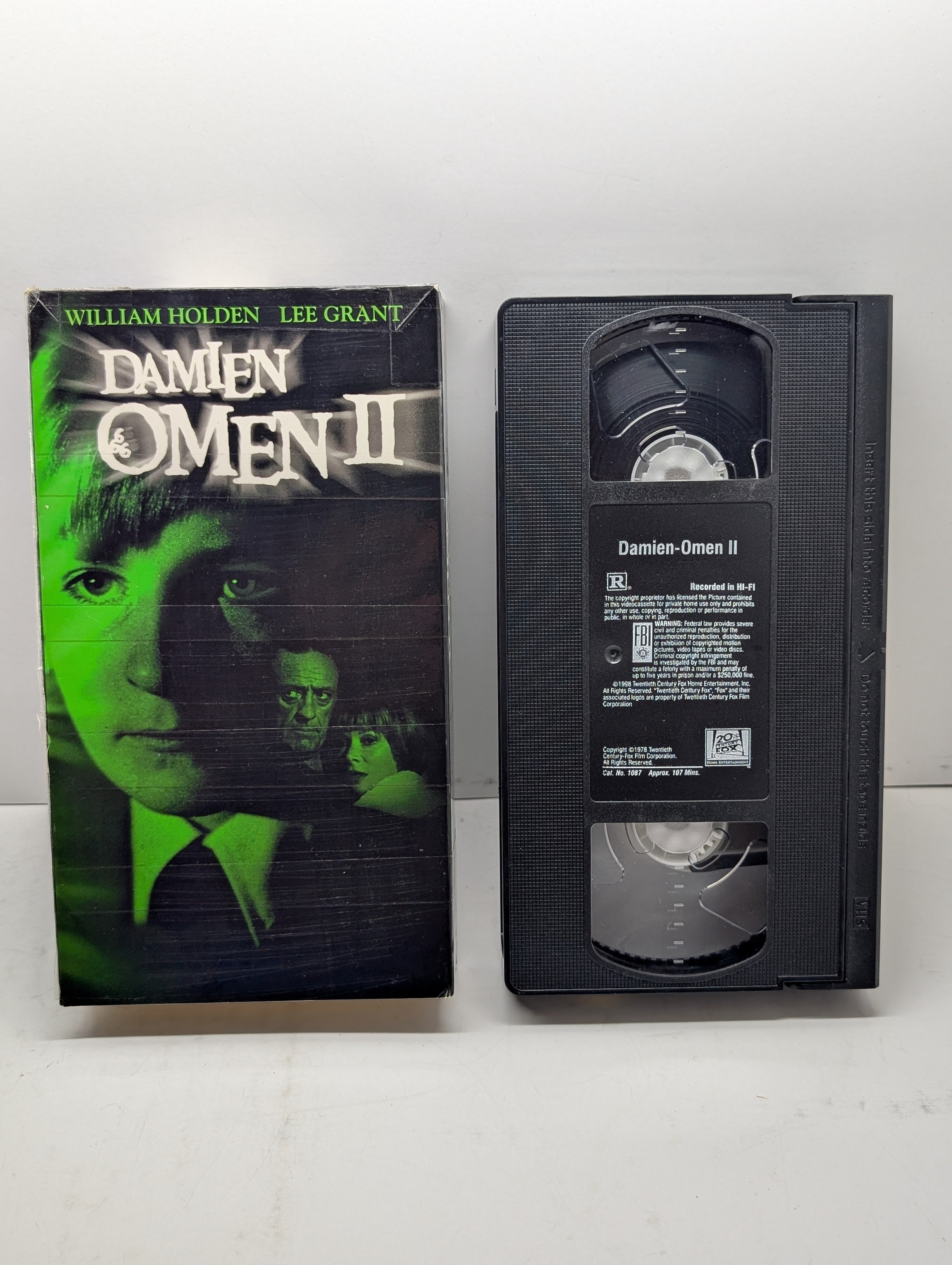 Damien: Omen II VHS actual item