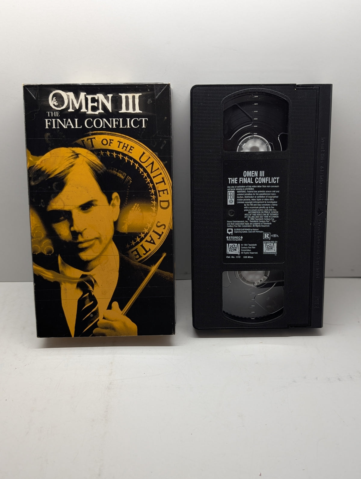 Omen III: The Final Conflict VHS actual item