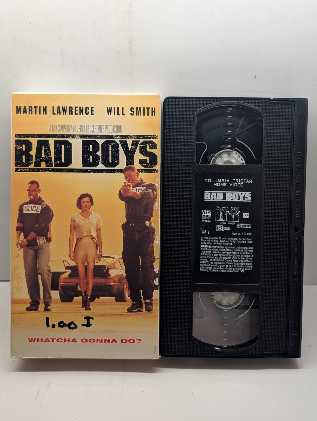 Bad Boys VHS actual item front