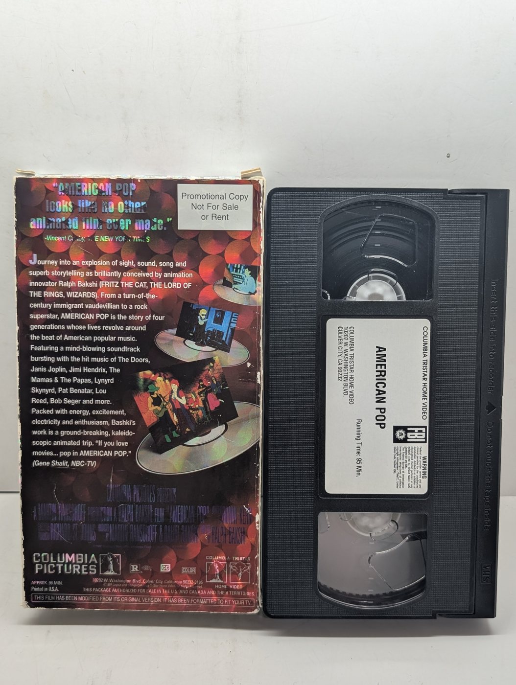 American Pop (Promotional Copy) VHS actual tape photo 2