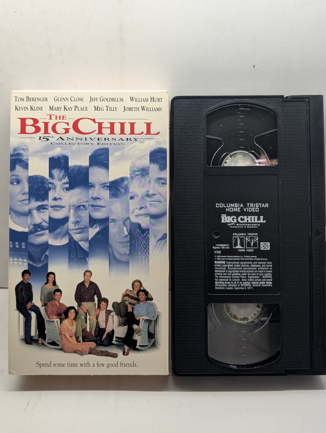 The Big Chill VHS actual tape photo 1