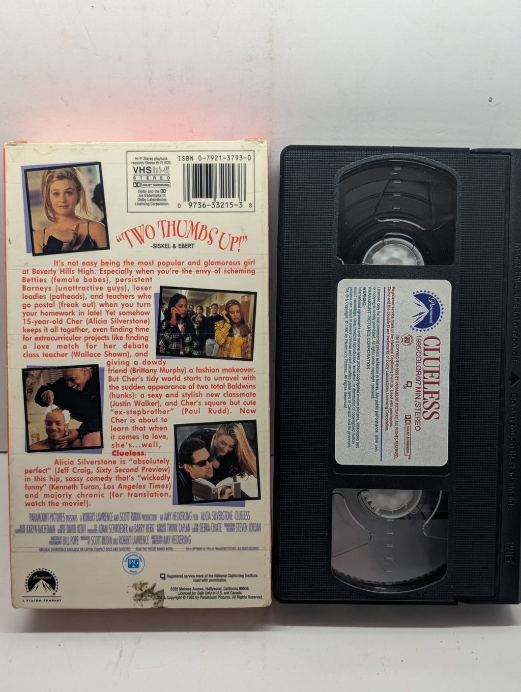 Clueless VHS actual item back