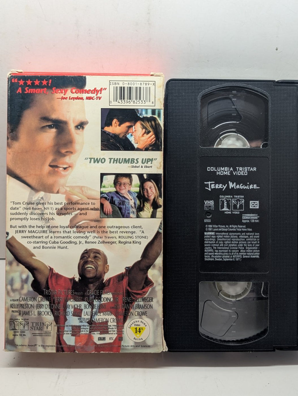 Jerry Maguire VHS actual item back