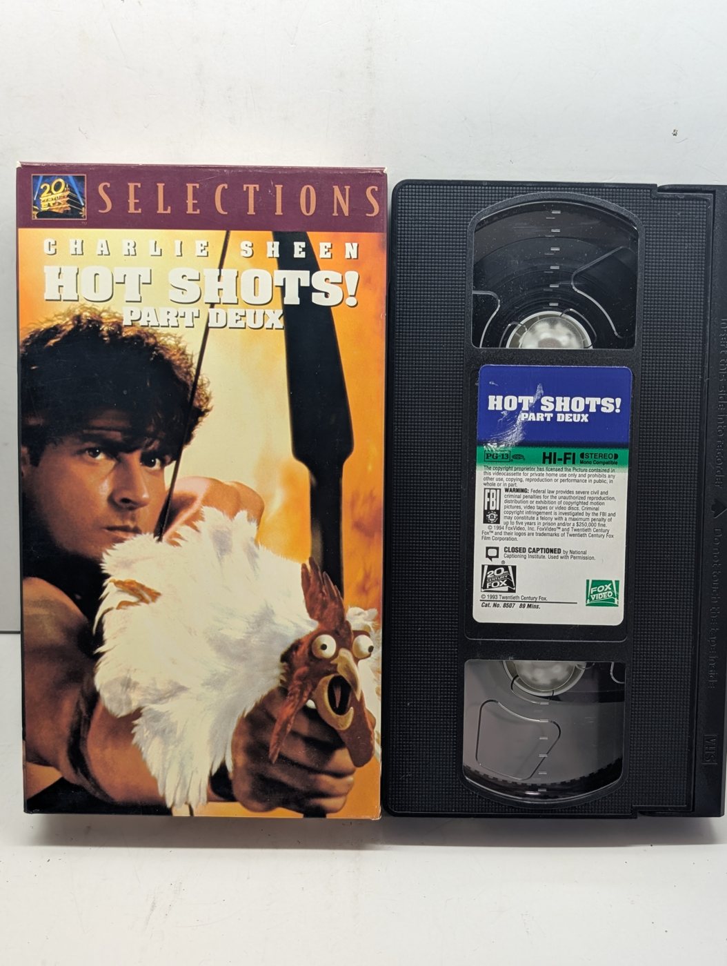 Hot Shots! Part Deux VHS actual item front