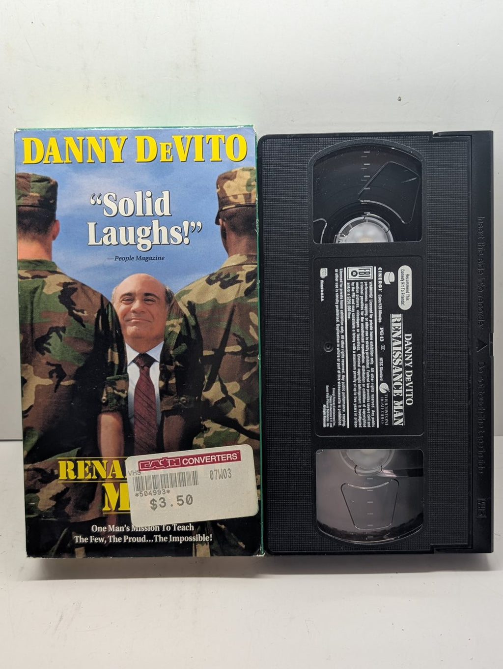 Renaissance Man VHS actual item front