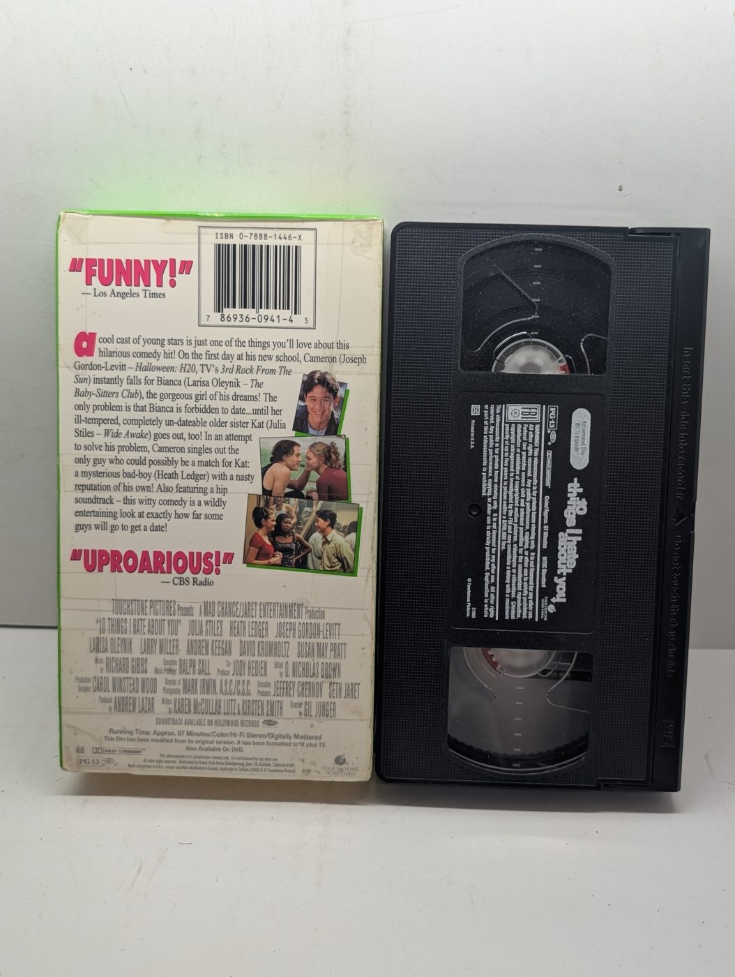 10 Things I Hate About You VHS actual item back