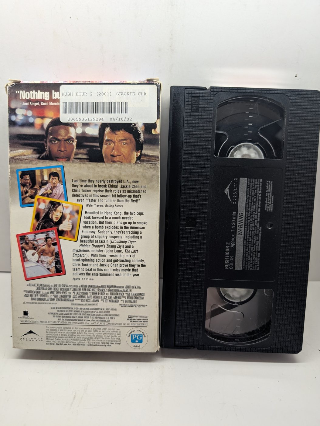 Rush Hour 2 VHS actual item back