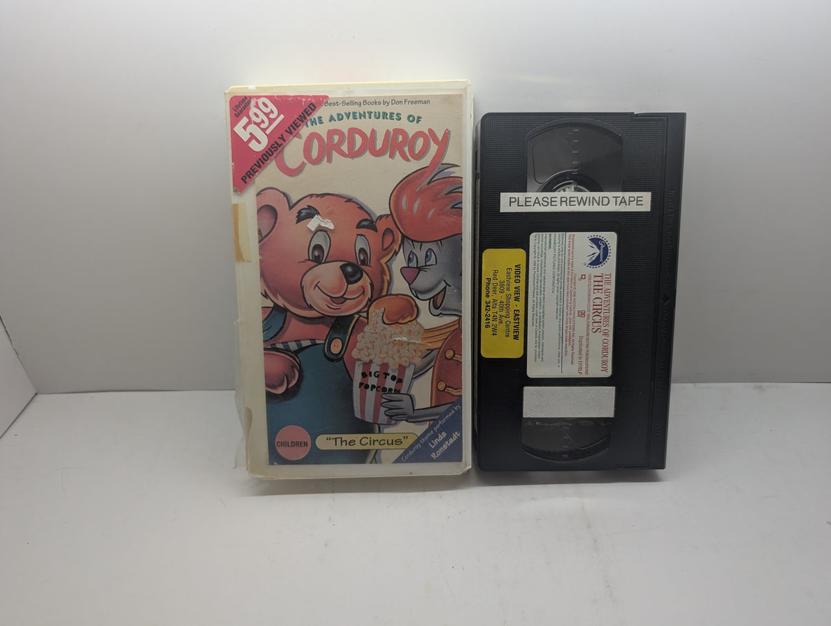 The Adventures of Corduroy: The Circus VHS - actual item pictured