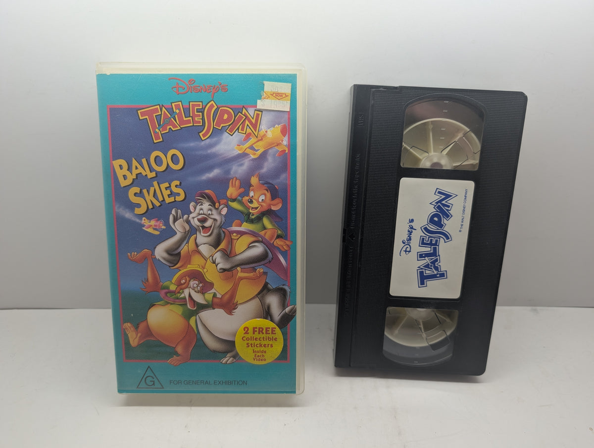 TaleSpin: Baloo Skies VHS - actual item pictured