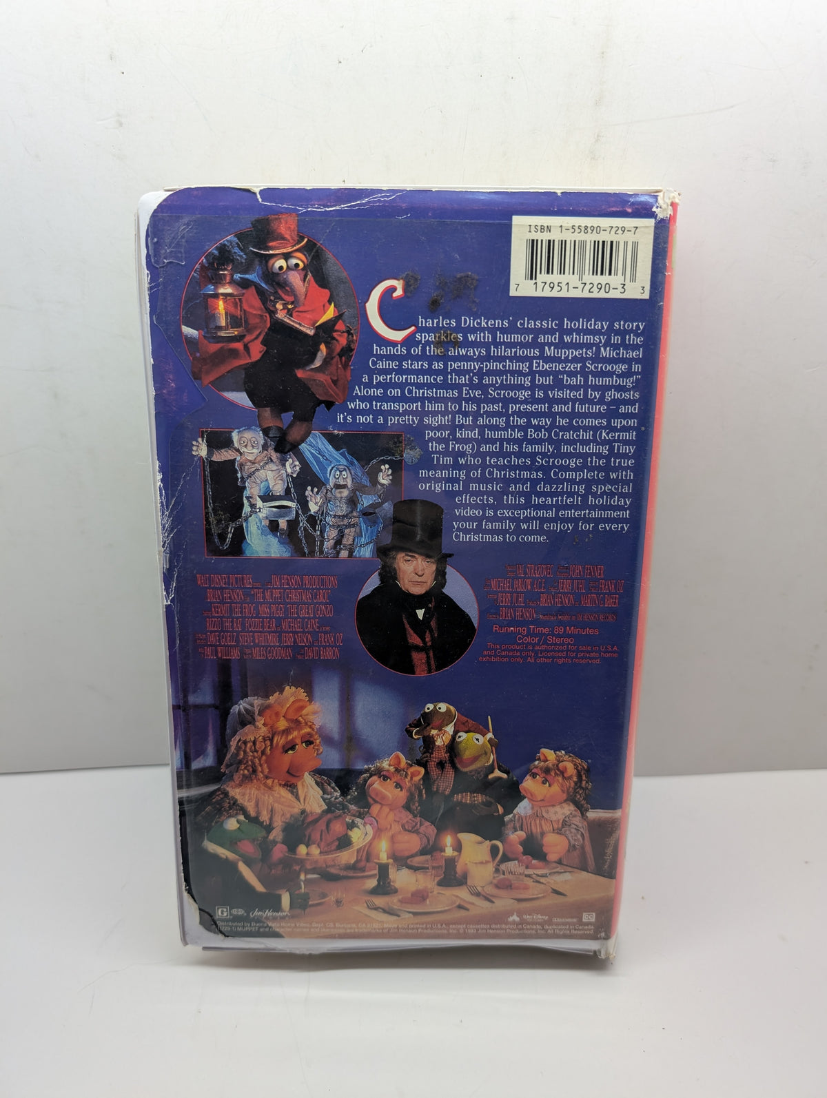 The Muppet Christmas Carol VHS - actual item back