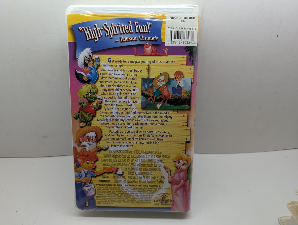 Tom Sawyer VHS - actual item back