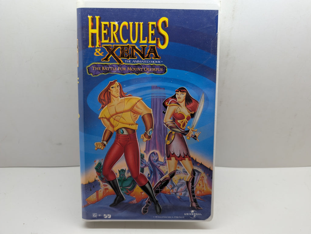 Hercules & Xena: The Animated Movie VHS - actual item front