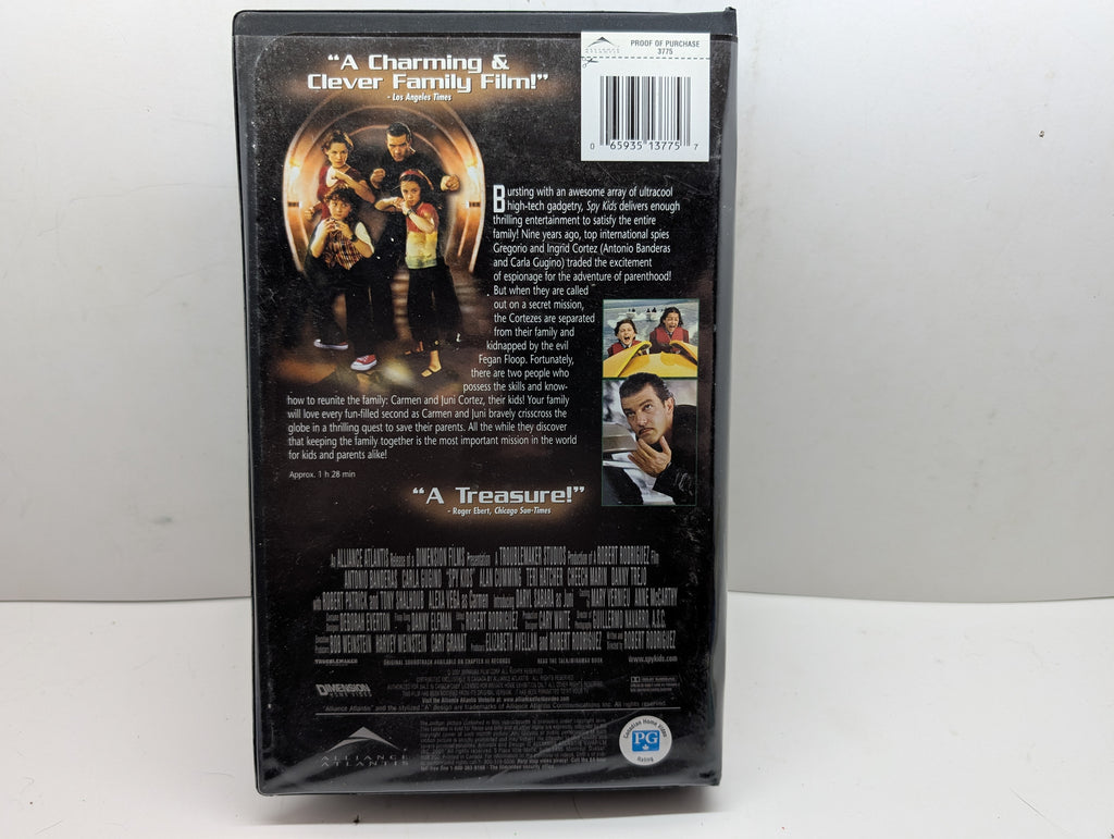 Spy Kids VHS - actual item back
