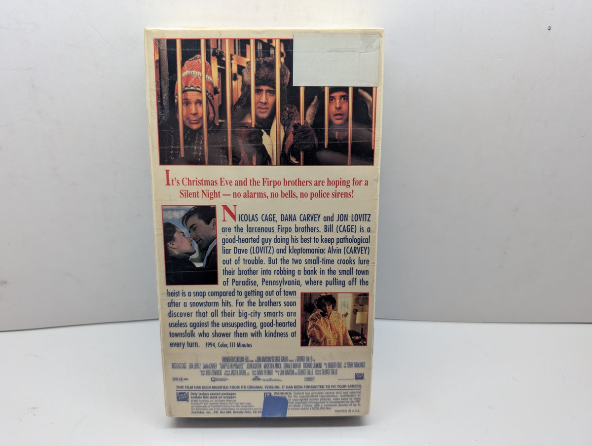 Trapped in Paradise VHS - actual item back