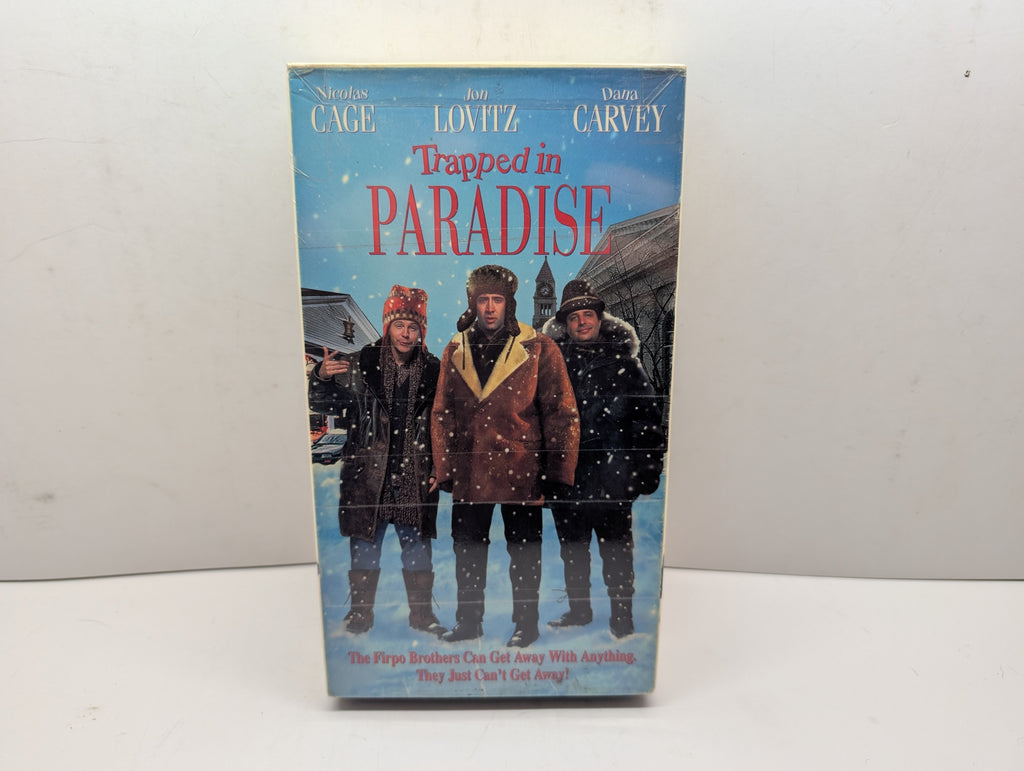 Trapped in Paradise VHS - actual item front