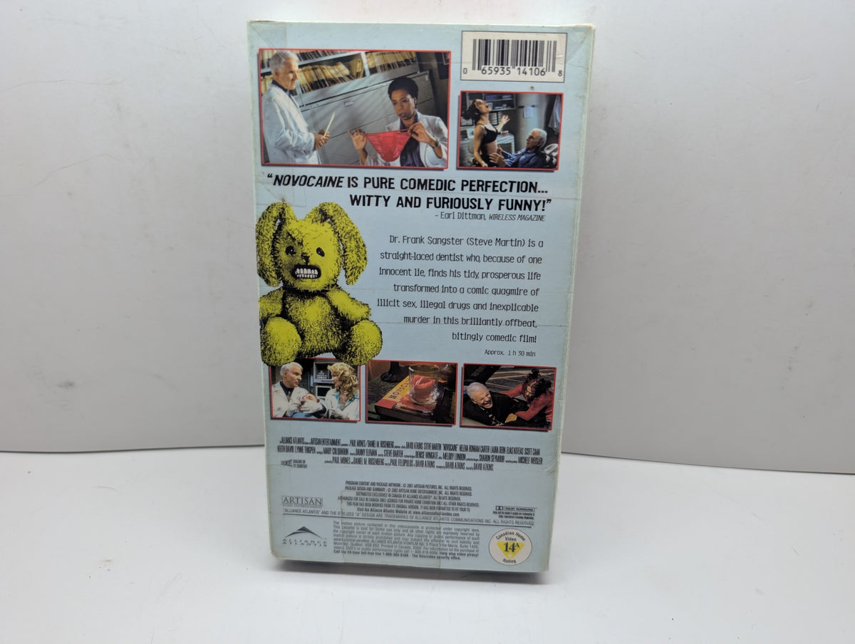 Novocaine VHS - actual item back