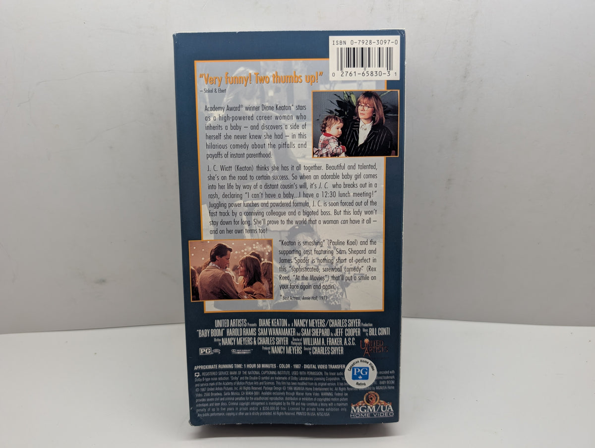 Baby Boom VHS - actual item back