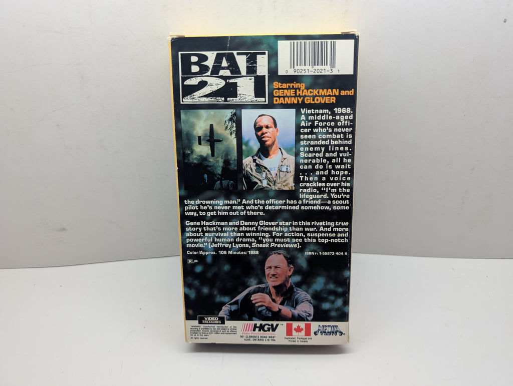 Bat 21 VHS - actual item back