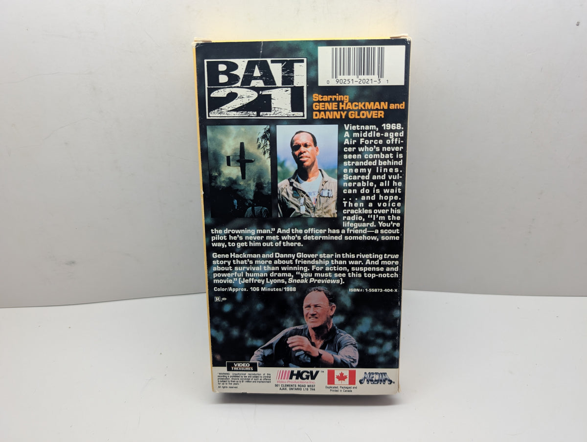 Bat 21 VHS - actual item back