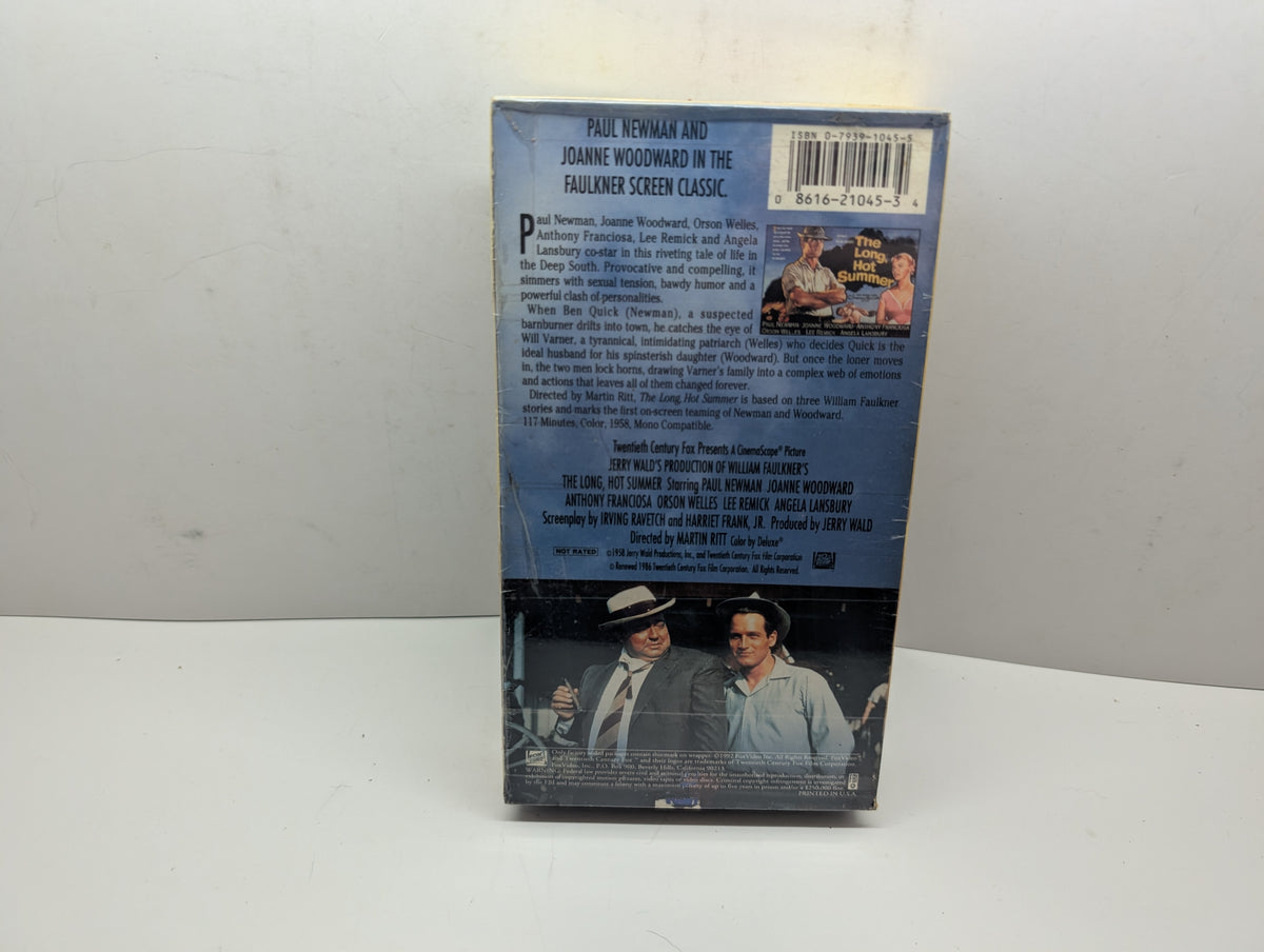 The Long, Hot Summer VHS - actual item back