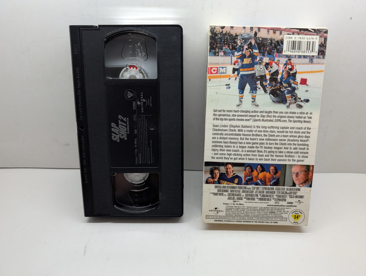 Slap Shot 2: Breaking the Ice - VHS — actual item pictured