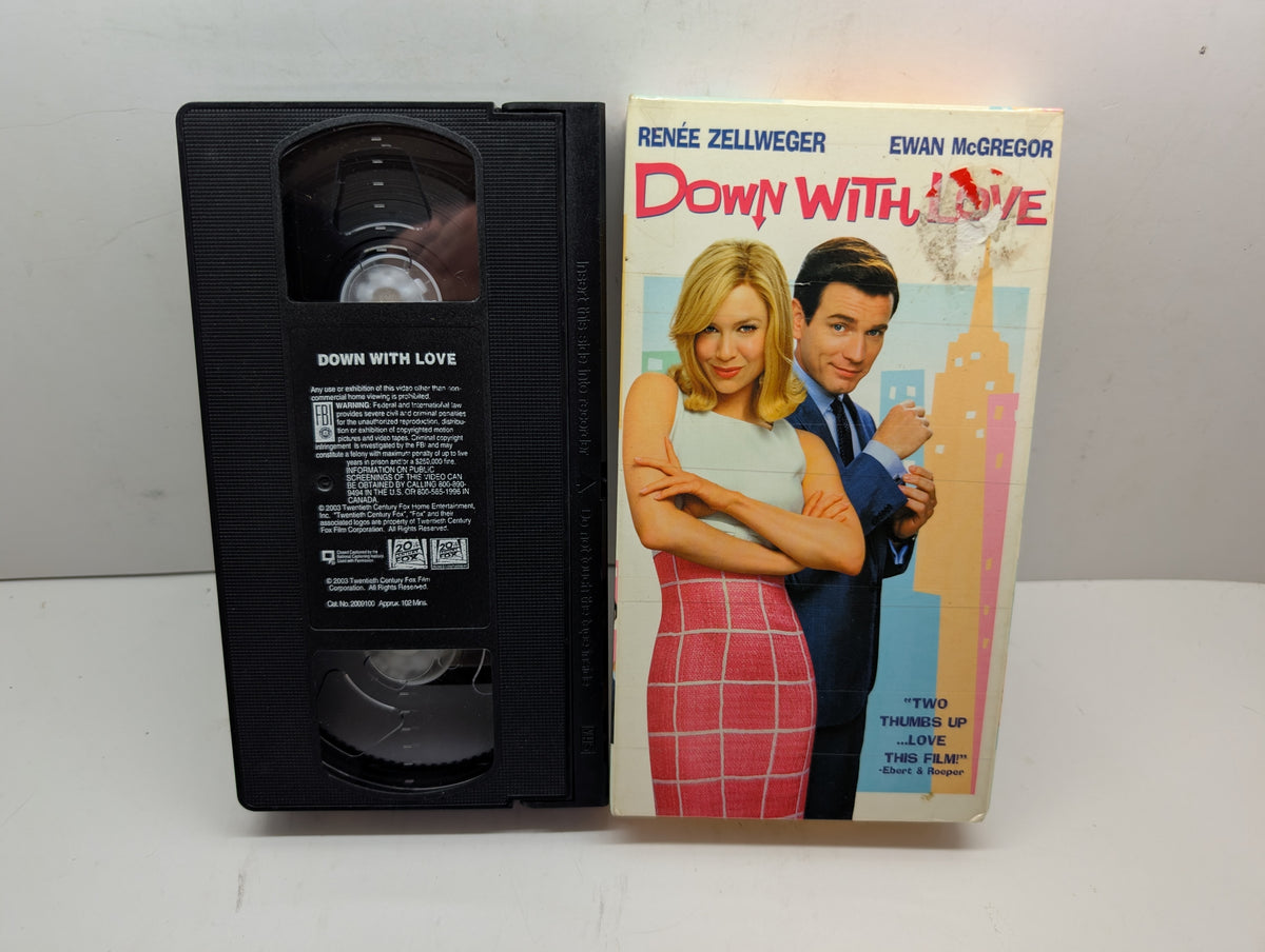 Down with Love - VHS — actual item pictured