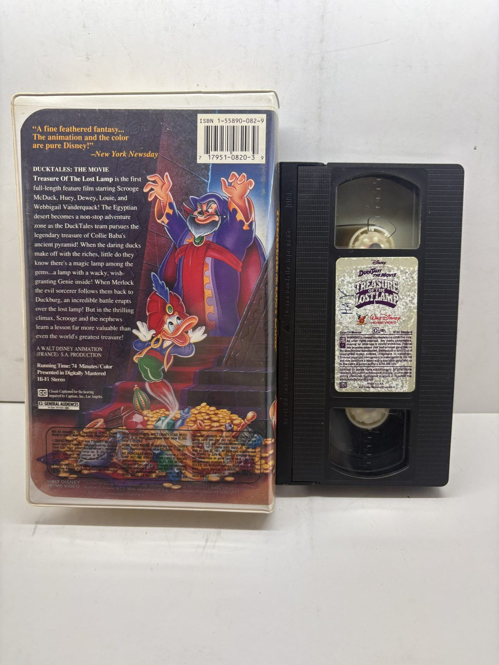 DuckTales the Movie VHS back cover