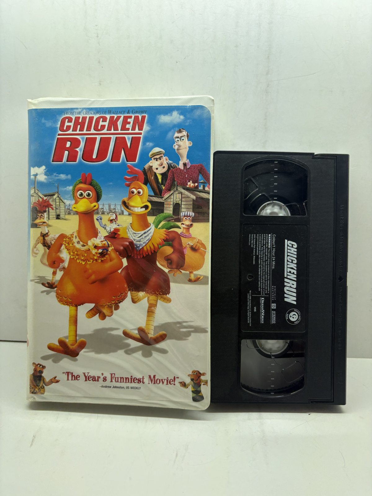 Chicken Run VHS front cover