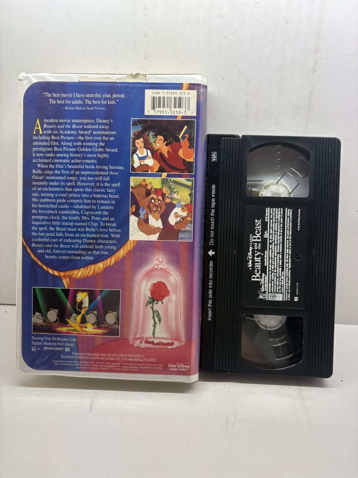 Beauty and the Beast (Disney Classic) VHS back cover