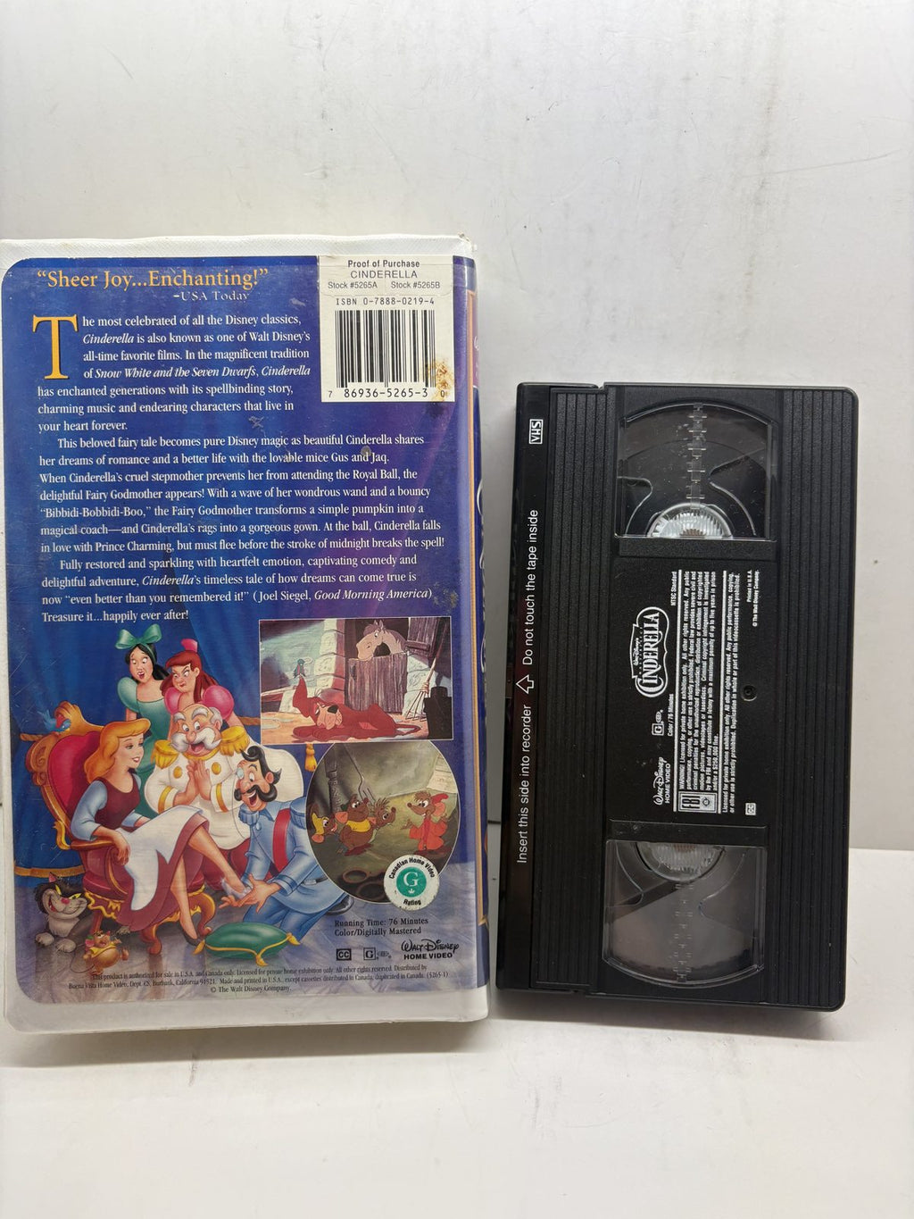 VHS back cover CVHS1.5 photograph 8250