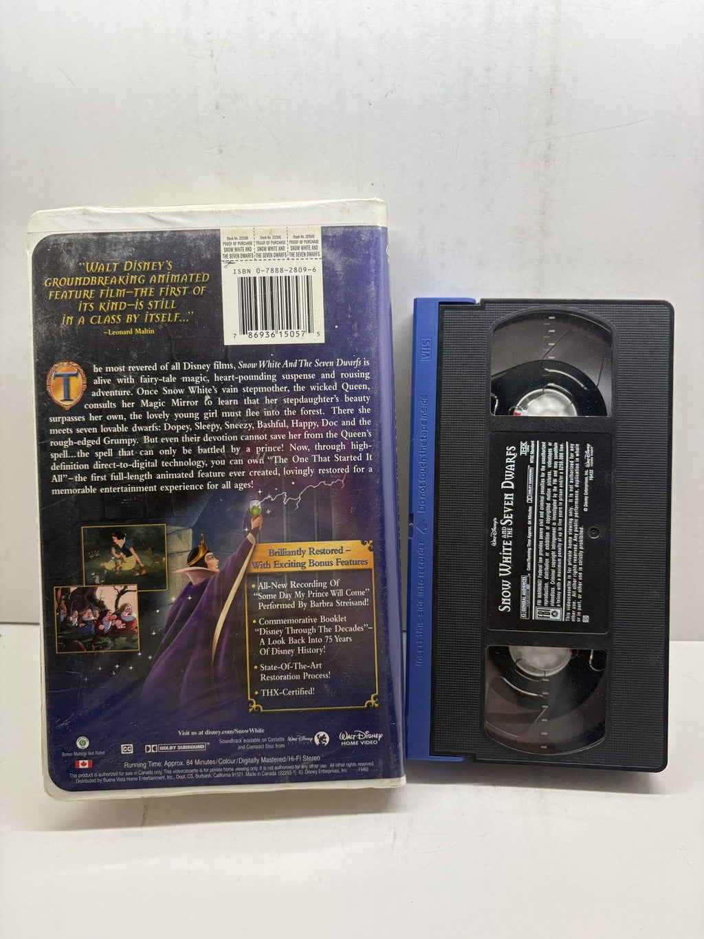 VHS back cover CVHS1.5 photograph 8253