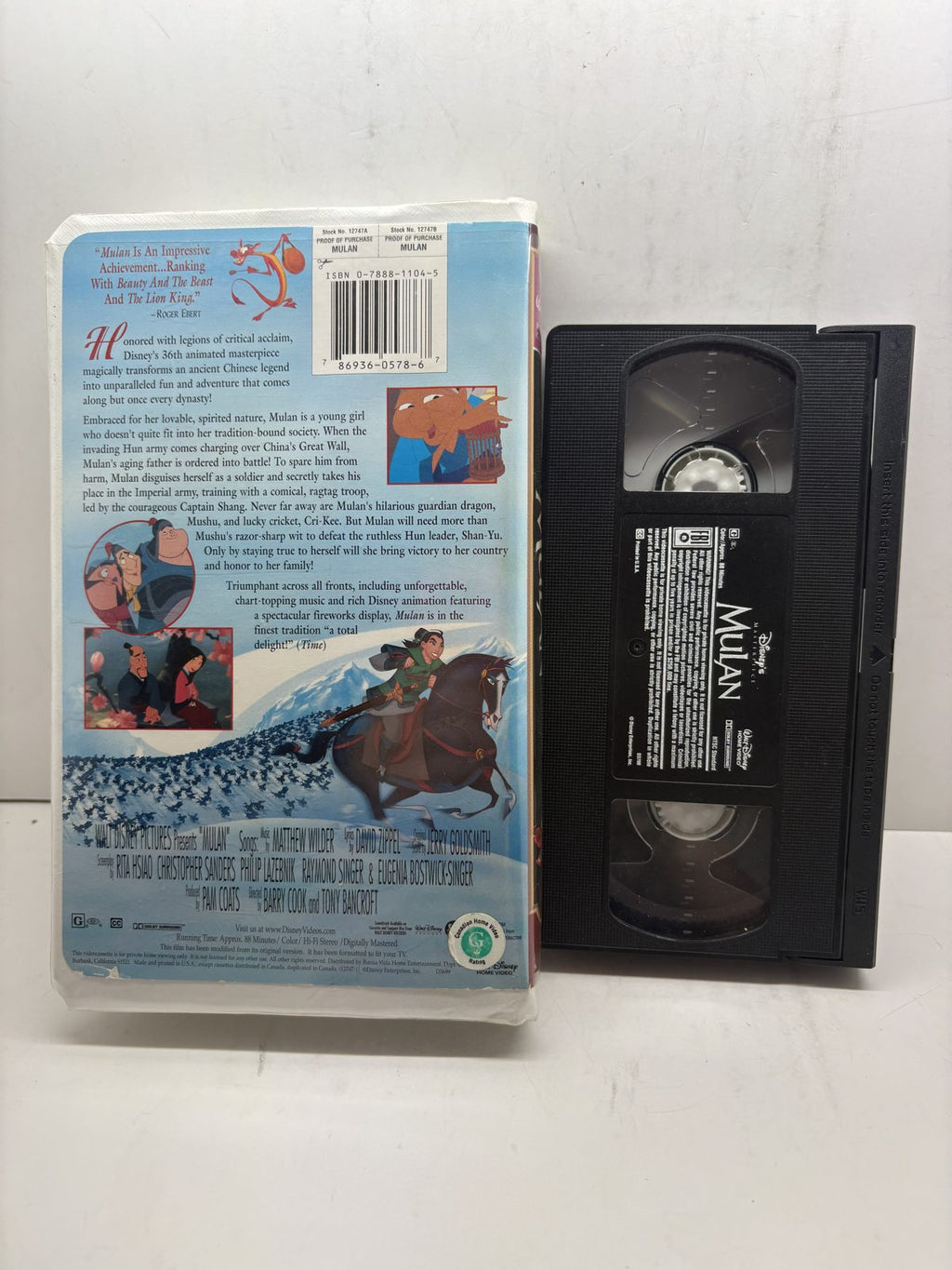 VHS back cover CVHS1.5 photograph 8258