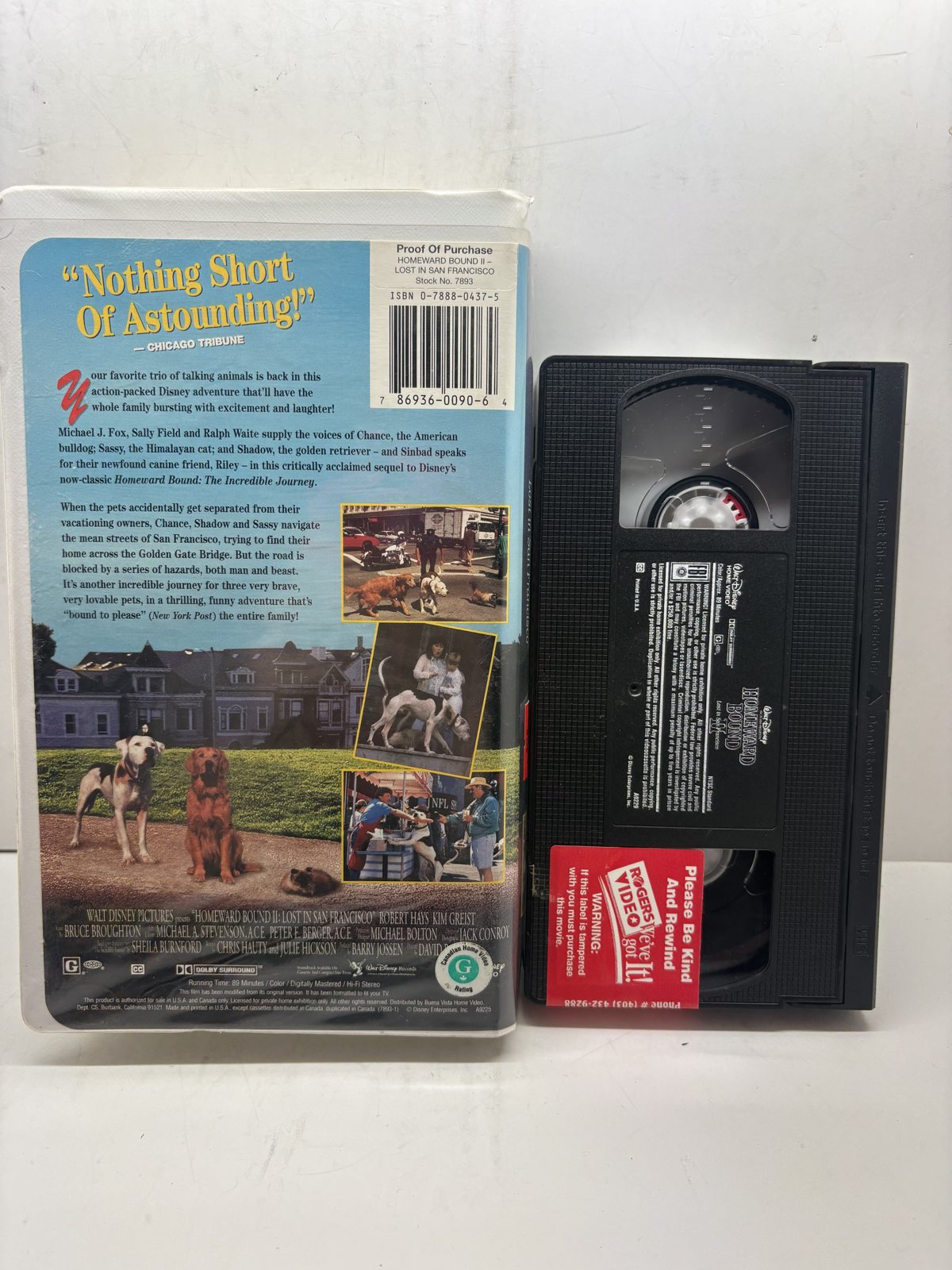 VHS back cover CVHS1.5 photograph 8285