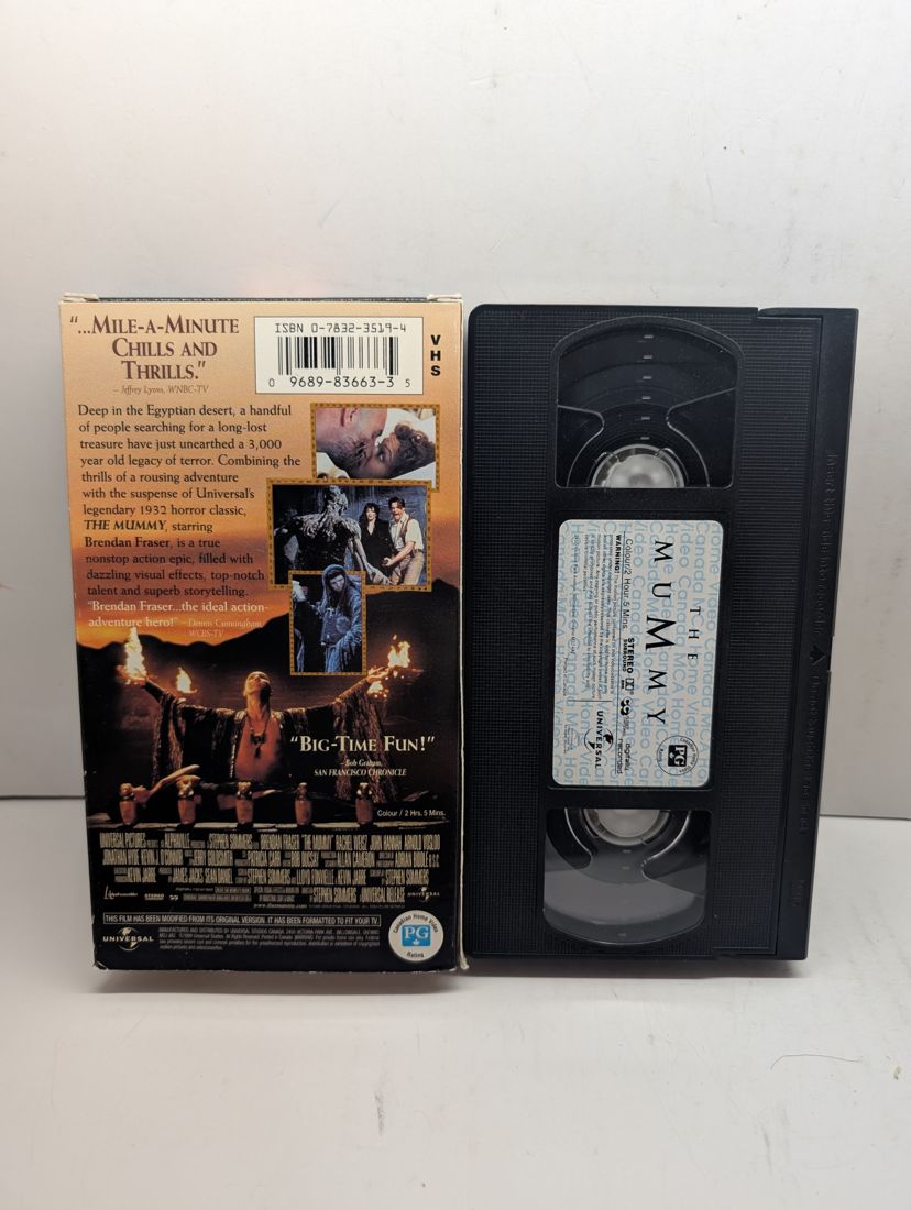 The Mummy (1999) VHS back