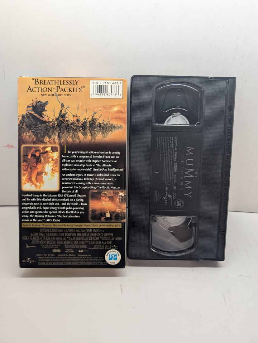 The Mummy Returns VHS back