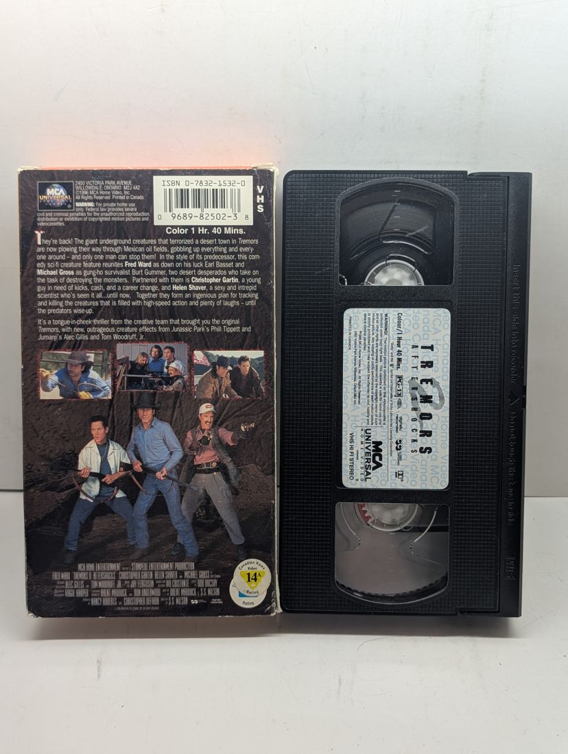 Tremors VHS back