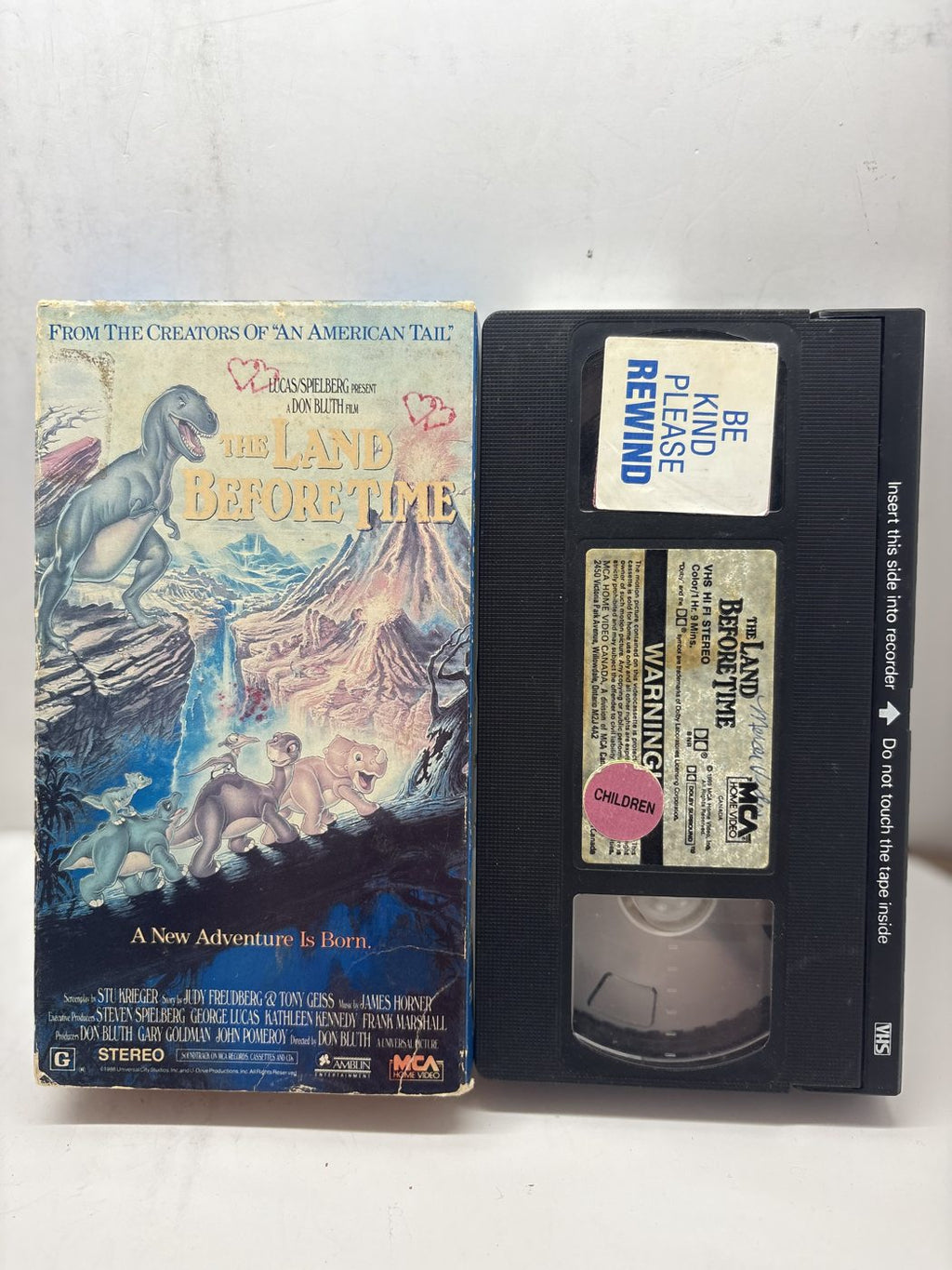 The Land Before Time VHS front cover