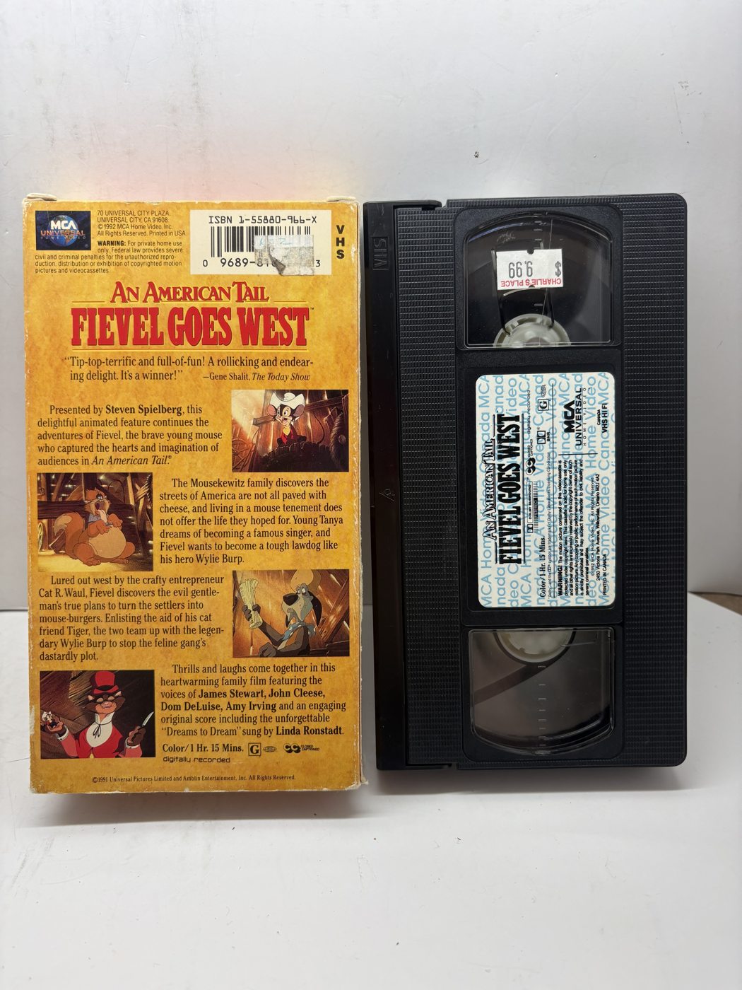 An American Tail: Fievel Goes West VHS front