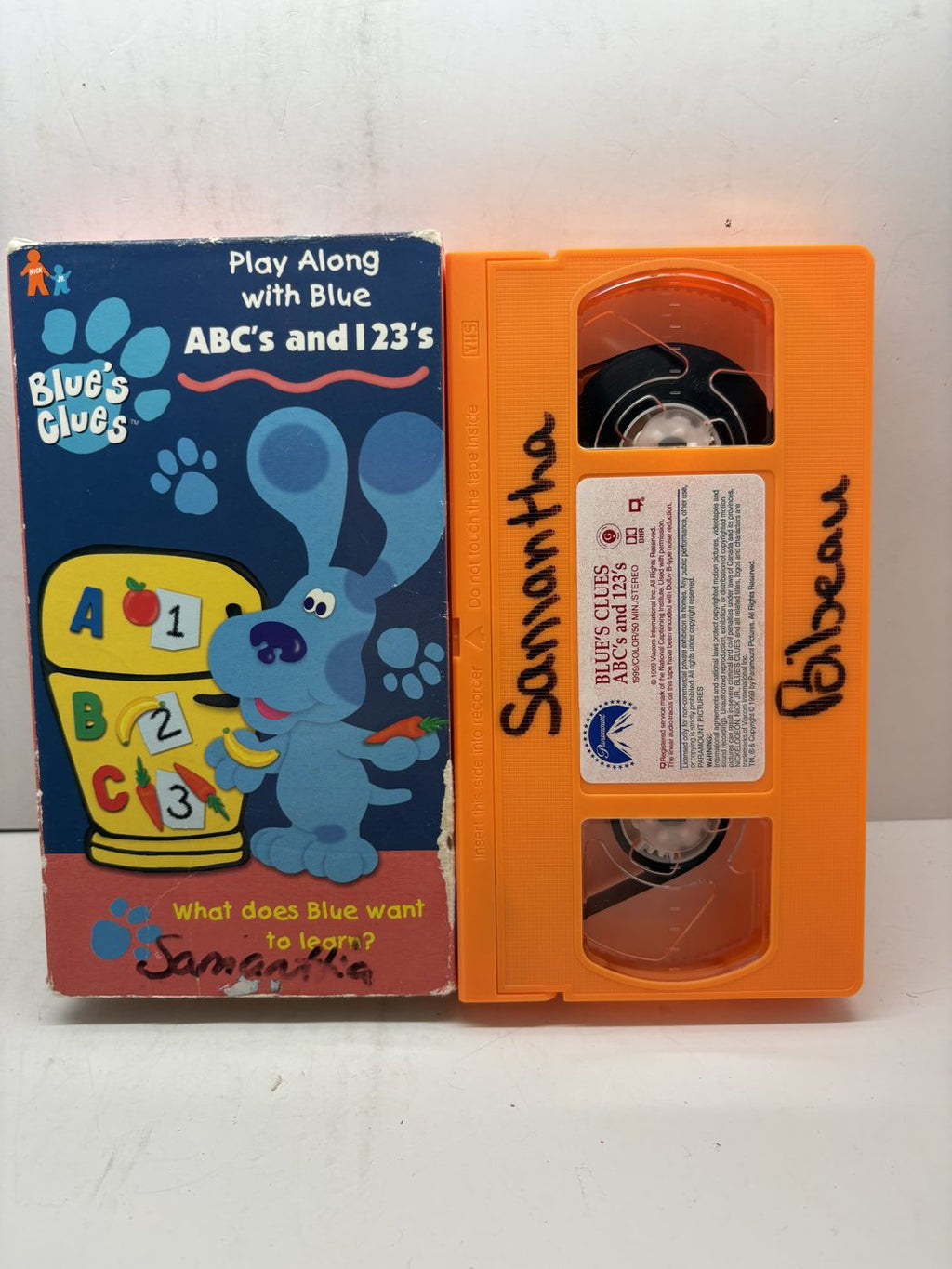 Blue's Clues: ABCs and 123s VHS front